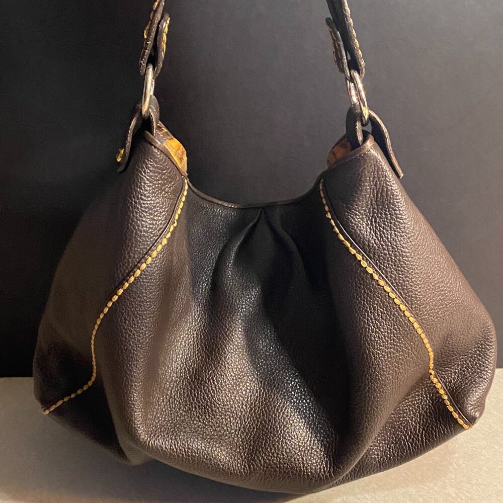 Plinio Visona Genuine Leather Shoulder Bag – Made in Italy